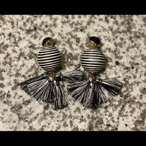 Black and White Statement Earrings